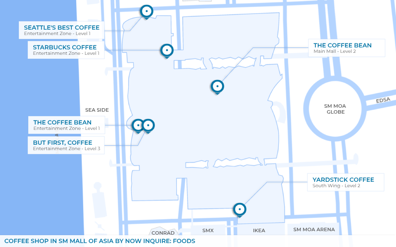 Map - Coffee Shop in SM Mall of Asia